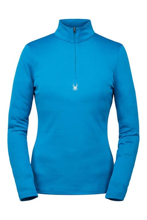 Top Spyder Tempting Zip T-Neck Lagoon Para Mujer Mexico MX94358